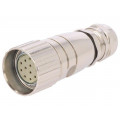 PXMBNI23FBF12ASC; Connector: M23; plug; PIN: 12; female; soldering; for cable; 8A; IP67; BULGIN