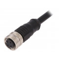 PXPPVC12FBF04ACL010PVC; Plug; M12; PIN: 4; female; A code-DeviceNet / CANopen; IP67; 250V; BULGIN