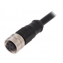 PXPPVC12FBF04ACL010PVC; Plug; M12; PIN: 4; female; A code-DeviceNet / CANopen; IP67; 250V; BULGIN