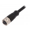 PXPPVC12FBF05ACL010PVC; Plug; M12; PIN: 5; female; A code-DeviceNet / CANopen; IP67; 60V; 4A; BULGIN