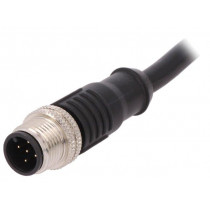 PXPPVC12FIM05ACL010PVC; Plug; M12; PIN: 5; male; A code-DeviceNet / CANopen; IP67; 60V; 4A; BULGIN
