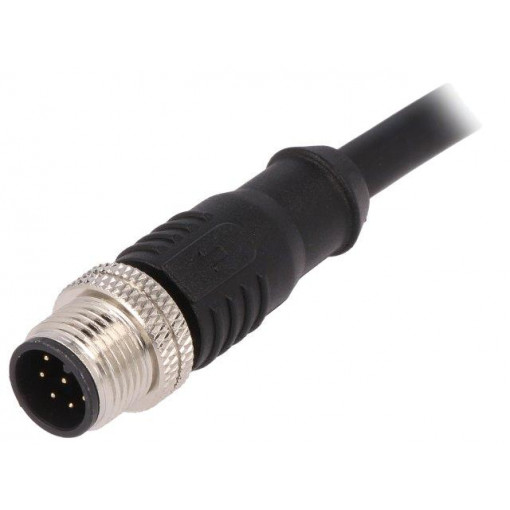 PXPPVC12FIM08ACL010PVC; Plug; M12; PIN: 8; male; A code-DeviceNet / CANopen; IP67; 30V; 2A; BULGIN
