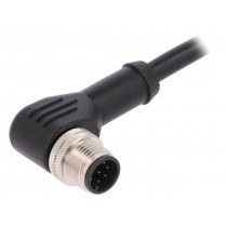 PXPPVC12RAM08ACL010PVC; Plug; M12; PIN: 8; male; A code-DeviceNet / CANopen; IP67; 30V; 2A; BULGIN
