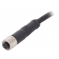 PXPTPU05FBF03ACL010PUR; Connector: M5; plug; female; cables; PIN: 3; 1A; straight; IP67; 60V; BULGIN PXPTPU05FBF03ACL010PUR; Connector: M5; plug; female; cables; PIN: 3; 1A; straight; IP67; 60V; BULGIN
