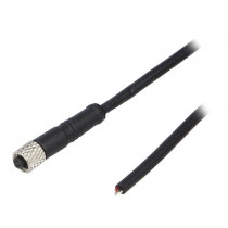 PXPTPU05FBF04ACL010PUR; Connector: M5; plug; female; cables; PIN: 4; 1A; straight; IP67; 60V; BULGIN