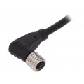 PXPTPU05RAF04ACL010PUR; Connector: M5; plug; female; cables; PIN: 4; 1A; angled; IP67; 60V; BULGIN PXPTPU05RAF04ACL010PUR; Connector: M5; plug; female; cables; PIN: 4; 1A; angled; IP67; 60V; BULGIN