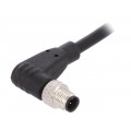 PXPTPU05RAM03ACL010PUR; Connector: M5; plug; male; cables; PIN: 3; 1A; angled; IP67; 60V; 1m; BULGIN PXPTPU05RAM03ACL010PUR; Connector: M5; plug; male; cables; PIN: 3; 1A; angled; IP67; 60V; 1m; BULGIN