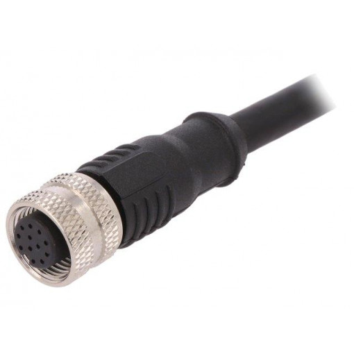 PXPTPU12FBF12ACL010PUR; Plug; M12; PIN: 12; female; A code-DeviceNet / CANopen; IP67; 30V; BULGIN