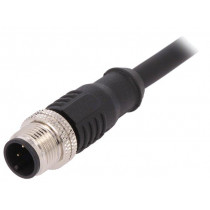 PXPTPU12FIM03ACL010PUR; Plug; M12; PIN: 3; male; A code-DeviceNet / CANopen; IP67; 250V; 4A; BULGIN