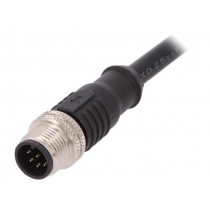 PXPTPU12FIM08ACL010PUR; Plug; M12; PIN: 8; male; A code-DeviceNet / CANopen; IP67; 30V; 2A; BULGIN