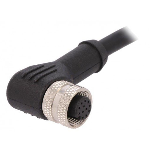 PXPTPU12RAF12ACL010PUR; Plug; M12; PIN: 12; female; A code-DeviceNet / CANopen; IP67; 30V; BULGIN