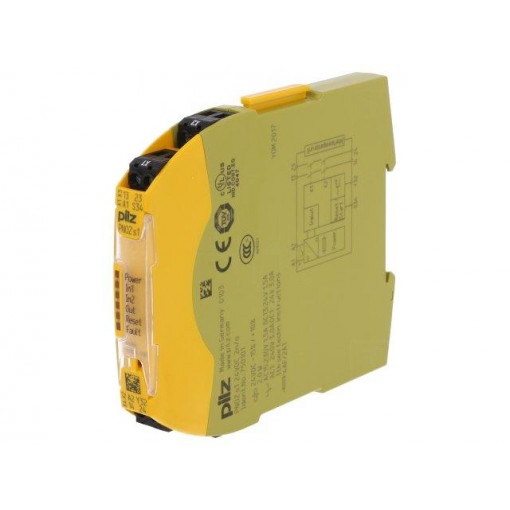 750101; Module: safety relay; Series: PNOZ s1; IN: 2; OUT: 3; Mounting: DIN; PILZ