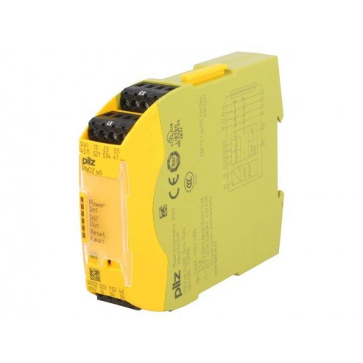 750106; Module: safety relay; Series: PNOZ s6; IN: 3; OUT: 5; Mounting: DIN; PILZ