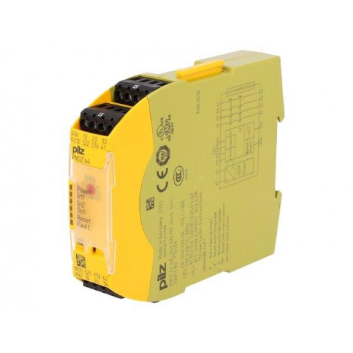 750134; Module: safety relay; Series: PNOZ s4; IN: 3; OUT: 5; Mounting: DIN; PILZ