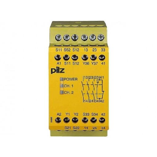 774738; Module: safety relay; Series: PNOZ X4; OUT: 4; Mounting: DIN; 230VAC; PILZ