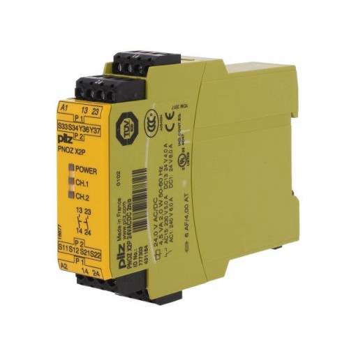 777303; Module: safety relay; Series: PNOZ X2P; IN: 4; OUT: 2; Mounting: DIN; PILZ