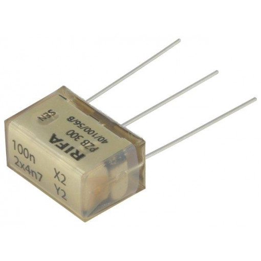 PZB300MC13R30; Filter: anti-interference; Cx: 100nF; Cy: 4.7nF; THT; 12.5x16x24mm; KEMET