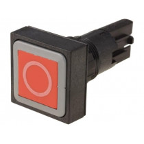 Q25D-10; Switch: push-button; Stabl.pos: 1; 16mm; red; Pos: 2; -25÷70°C; EATON ELECTRIC