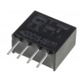QDC1S-0512S; Converter: DC/DC; 1W; Uin: 4.5÷5.5V; 12VDC; SIL4; 7x11.7x10mm; 75Vpp; QLT POWER QDC1S-0512S; Converter: DC/DC; 1W; Uin: 4.5÷5.5V; 12VDC; SIL4; 7x11.7x10mm; 75Vpp; QLT POWER