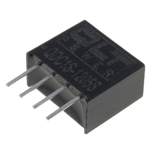 QDC1S-1205S; Converter: DC/DC; 1W; Uin: 10.8÷13.2V; 5VDC; SIL4; 7x11.7x10mm; QLT POWER QDC1S-1205S; Converter: DC/DC; 1W; Uin: 10.8÷13.2V; 5VDC; SIL4; 7x11.7x10mm; QLT POWER