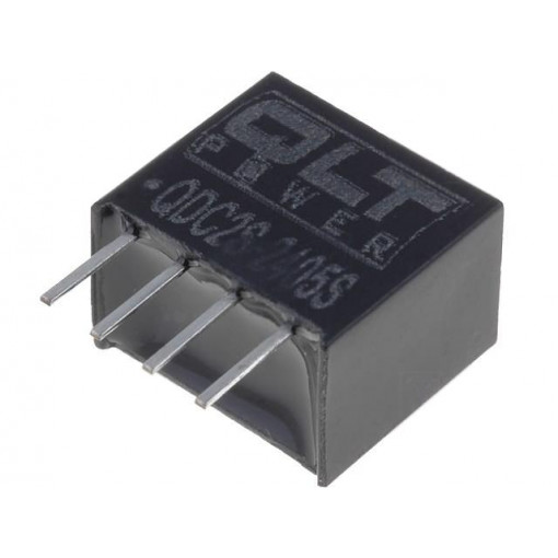 QDC2S-2405S; Converter: DC/DC; 2W; Uin: 21.6÷26.4V; 5VDC; SIL4; 7x11.7x10mm; QLT POWER QDC2S-2405S; Converter: DC/DC; 2W; Uin: 21.6÷26.4V; 5VDC; SIL4; 7x11.7x10mm; QLT POWER