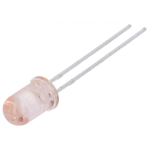 QED123; IR transmitter; 5mm; diffused,orange; 70mW; 16°; λp max: 890nm; THT; ON SEMICONDUCTOR (FAIRCHILD)