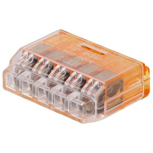 QLX 5-OCL; Installation quick splice; QLX; spring clamp; 1.5÷2.5mm2; 600V; NICHIFU