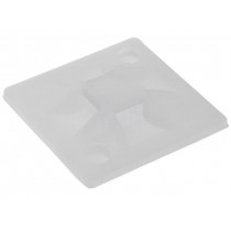 151-10904; Screw down self-adhesive holder; polyamide; natural; Ht: 3.7mm; HELLERMANNTYTON 151-10904; Screw down self-adhesive holder; polyamide; natural; Ht: 3.7mm; HELLERMANNTYTON