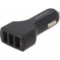 50027; Automotive power supply; USB A socket x3; Sup.volt: 12÷24VDC; QOLTEC