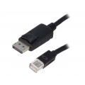 50434; Cable; DisplayPort 1.1; DisplayPort plug,mini DisplayPort plug; QOLTEC