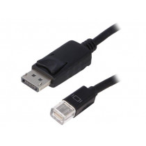50434; Cable; DisplayPort 1.1; DisplayPort plug,mini DisplayPort plug; QOLTEC