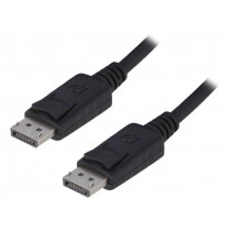 50455; Cable; DisplayPort 1.1; DisplayPort plug,both sides; 5m; black; QOLTEC