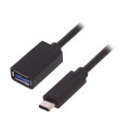 50486; Cable; USB 3.0; USB A socket,USB C plug; 0.5m; QOLTEC