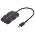 50502; Hub USB; USB 3.0,USB 3.1; black; Number of ports: 4; 10Gbps; 200mm; QOLTEC 50502; Hub USB; USB 3.0,USB 3.1; black; Number of ports: 4; 10Gbps; 200mm; QOLTEC