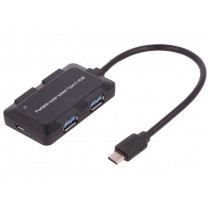 50502; Hub USB; USB 3.0,USB 3.1; black; Number of ports: 4; 10Gbps; 200mm; QOLTEC 50502; Hub USB; USB 3.0,USB 3.1; black; Number of ports: 4; 10Gbps; 200mm; QOLTEC