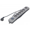 50166; Plug socket strip: protective; Sockets: 6; 230VAC; 16A; 3m; QOLTEC