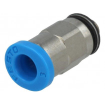 153301; Push-in fitting; threaded,straight; M3; outside; -0.95÷6bar; FESTO