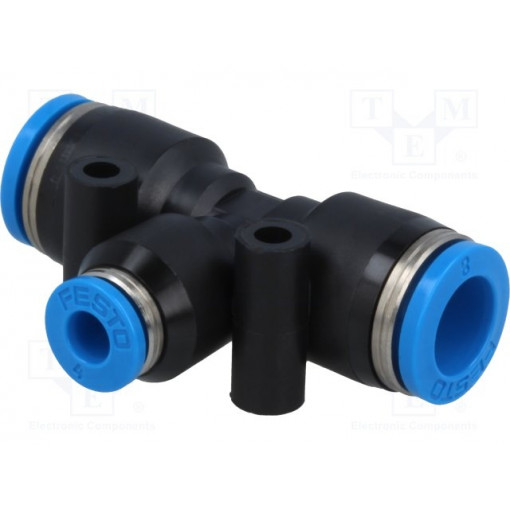 130613; Tee fitting; reductive,plug-in; -0.95÷6bar; Mat: polymer; Øin: 8mm; FESTO 130613; Tee fitting; reductive,plug-in; -0.95÷6bar; Mat: polymer; Øin: 8mm; FESTO