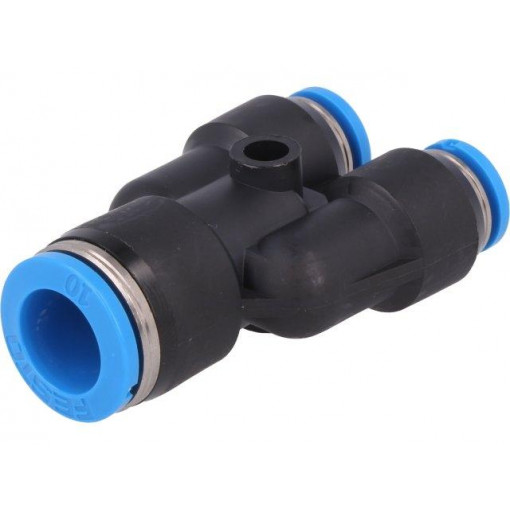 130611; Tee fitting; reductive,plug-in; -95÷6bar; Mat: polymer; Øin: 10mm; FESTO 130611; Tee fitting; reductive,plug-in; -95÷6bar; Mat: polymer; Øin: 10mm; FESTO