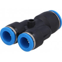 153156; Tee fitting; reductive,plug-in; -95÷6bar; Mat: polymer; Øin: 12mm; FESTO