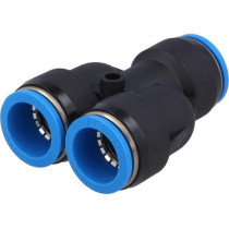 130609; Tee fitting; plug-in; -95÷6bar; Mat: polymer; Y type branch; 16mm; FESTO 130609; Tee fitting; plug-in; -95÷6bar; Mat: polymer; Y type branch; 16mm; FESTO