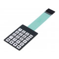 ; Keypad: membrane; No.of butt: 20; W: 54mm; Pitch: 2.54mm; L: 72mm; QWERTY ; Keypad: membrane; No.of butt: 20; W: 54mm; Pitch: 2.54mm; L: 72mm; QWERTY