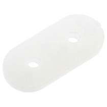 ; Insulating socket; polyamide; Colour: natural; 11.2x5x1mm; FIX&FASTEN