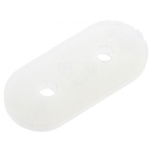 ; Insulating socket; polyamide; Colour: natural; 11.2x5x1mm; FIX&FASTEN