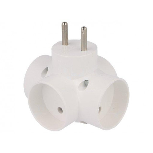 R-47; Connector: AC supply; splitter; 2P; Type: round; white; TIMEX-ELEKTRO R-47; Connector: AC supply; splitter; 2P; Type: round; white; TIMEX-ELEKTRO