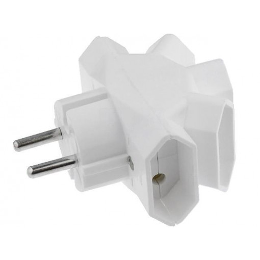 R-5; Connector: AC supply; splitter; 2P; 250VAC; 6A; Type: flat; white; TIMEX-ELEKTRO R-5; Connector: AC supply; splitter; 2P; 250VAC; 6A; Type: flat; white; TIMEX-ELEKTRO