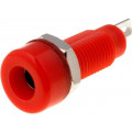 ; Socket; 4mm banana; 10A; 60VDC; red; nickel plated; screw,on panel; SCI ; Socket; 4mm banana; 10A; 60VDC; red; nickel plated; screw,on panel; SCI