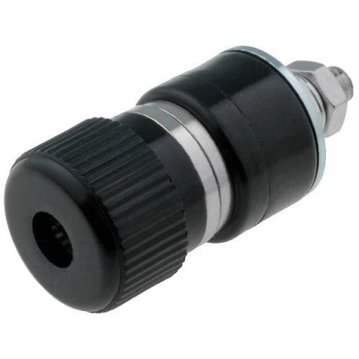 R1-26B BLACK; Socket; 4mm banana; 30A; 60VDC; black; nickel plated; -10÷80°C; SCI