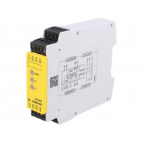 R1.188.0700.2 SNO 4062K-A; Module: safety relay; 24VAC; Contacts: NC + NO x2; Mounting: DIN; WIELAND