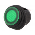 R13-112B8-02-BBG; ROCKER; SPST; Pos: 2; OFF-ON; 20A/14VDC; green; IP65; LED 14VDC; 50mΩ; SCI R13-112B8-02-BBG; ROCKER; SPST; Pos: 2; OFF-ON; 20A/14VDC; green; IP65; LED 14VDC; 50mΩ; SCI